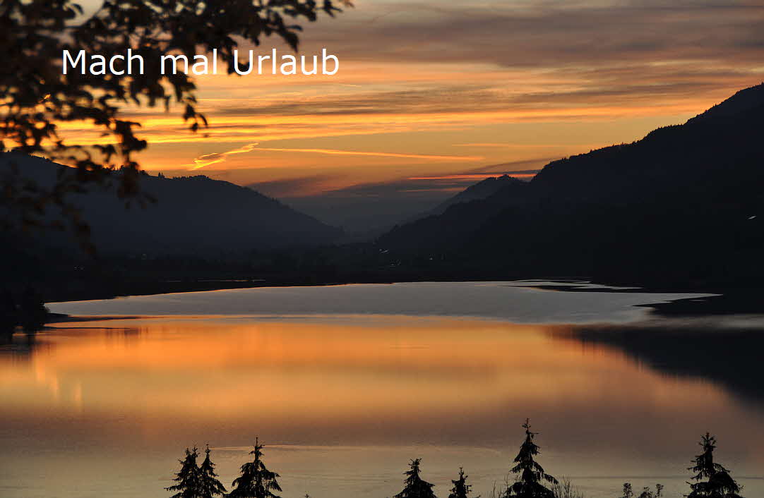 Hintergrundbild Abendstimmung Alpsee 2